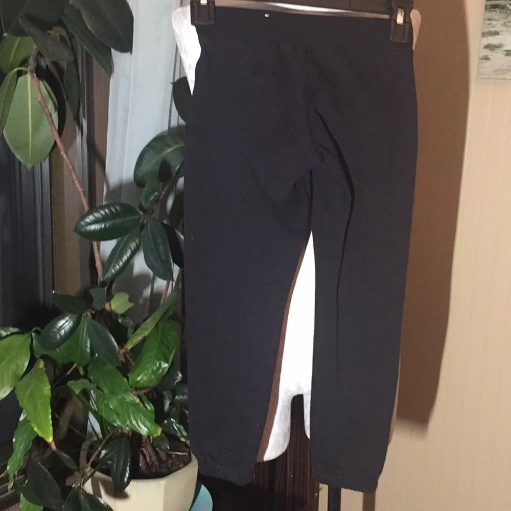 Justice sweat pants black/gold size 6